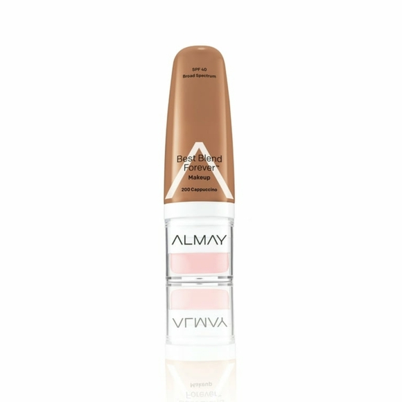Set of 3 Almay Best Blend Forever Makeup, #200 Cappuccino, 1 fl oz - Picture 1 of 3